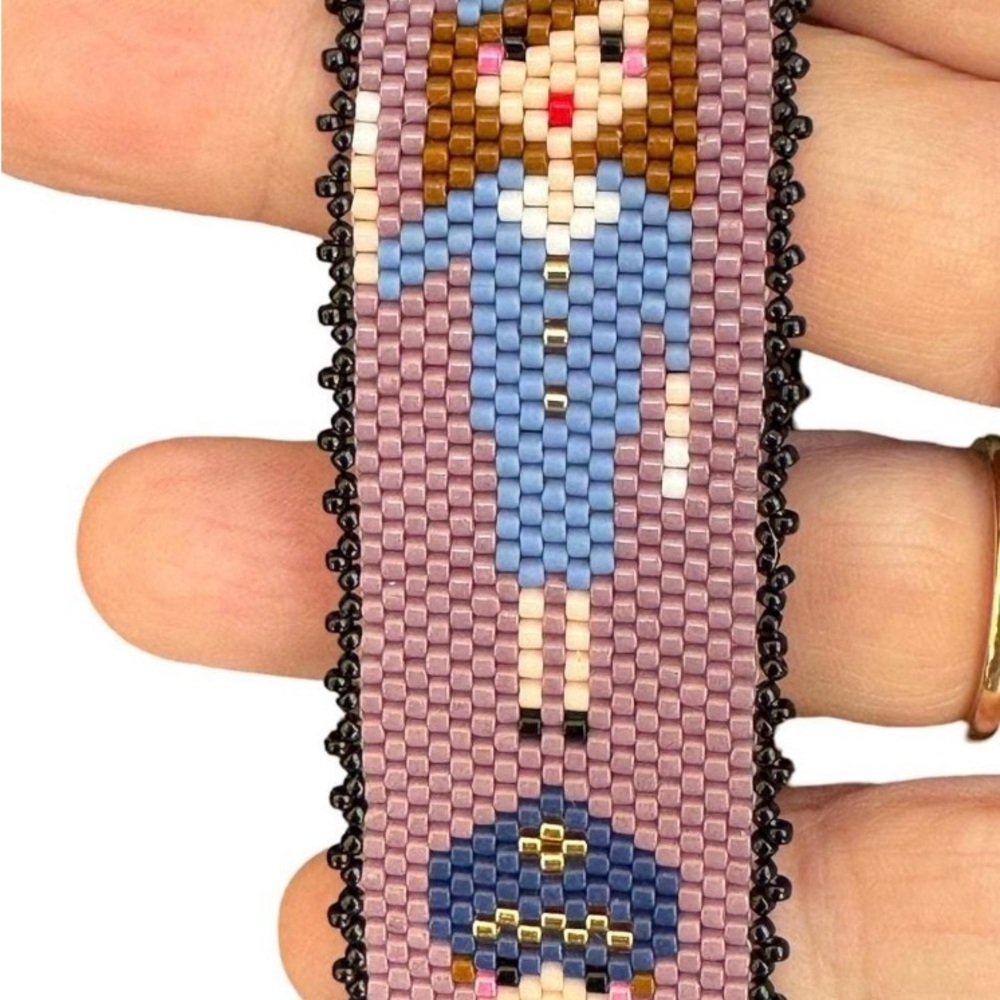 Handcrafted beaded bracelet, flight attendant, female pilot, vintage stewardess - Picture 7 of 8